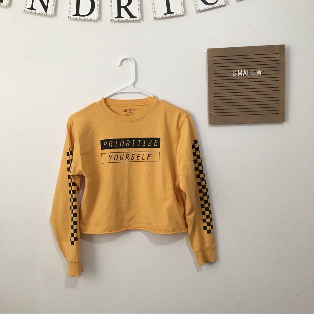 Yellow Crop Top